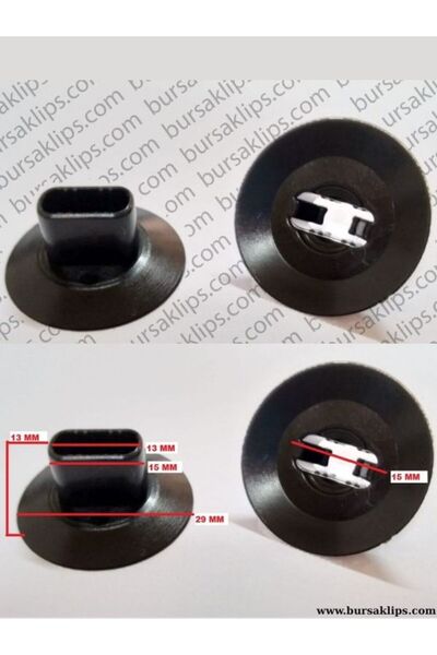 bursaklips 3082- Peugeot, Citroën, Renault YM Hood, Cover Clip 7703081056 (10...