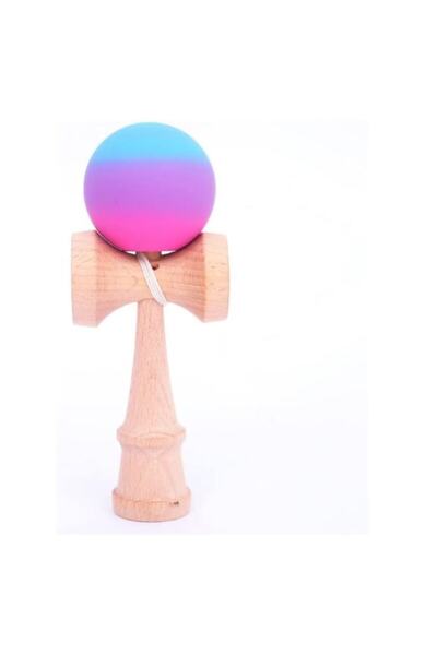 OEM Interactive Kendama Toy, ZUBI HOME, Wooden, 18 cm, Dexterity Game for Kids and Adults, Pink/Purple/B