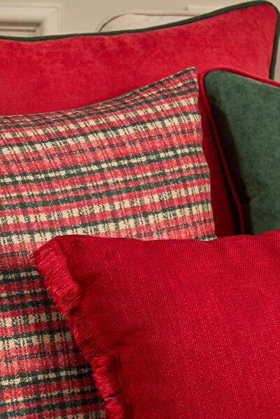 Vanilla Home Redpine 4-Piece Throw Pillow Cover Set