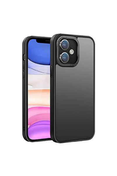 Coverzone Frosted Translucent Metal Protection Frame Case with Camera Protection and Corner Protection Compatible with Redmi 12C