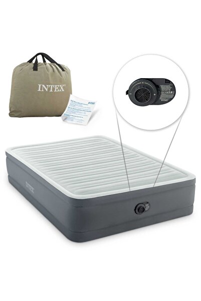 Other Materac dmuchany 203x152x46 cm z wbudowaną pompką elektryczną INTEX 649...