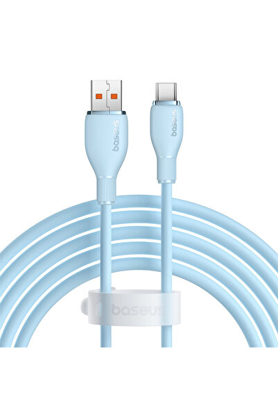 Other Cablu przewód Pudding USB-A USB-C 100W 2m - niebieski
