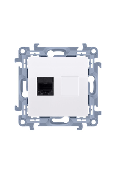 Kontakt-Simon Priză telefonică simplă RJ11 albă Simon 10