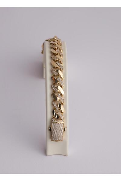 Narin Mücevherat Nar-in Altın Mücevherat Gurmet Taşlı Modern Altın Bileklik 049