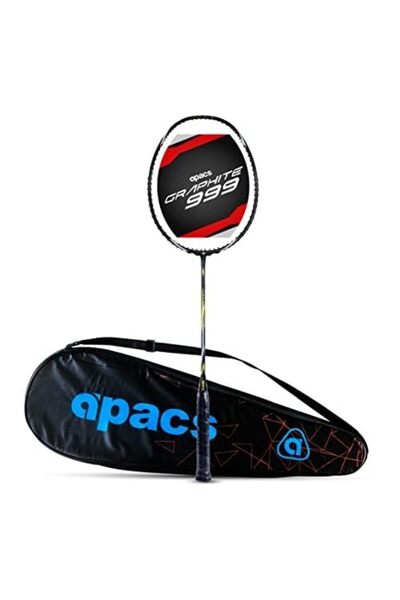 Apacs مضرب تنس الريشة جرافيت 999 بدون أوتار، وزن 30 رطلاً، إطار نانو تيك للقو...