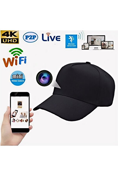 Electronic SPY Mini cordless WiFi hat camera, 1080P HD, clear night vision, security monitoring