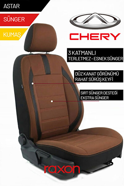 Raxon غطاء مقعد سيارة تشيري نيبتون سلسلة 2+1 متوافق مع التاي تيوي - تصميم فاخ...