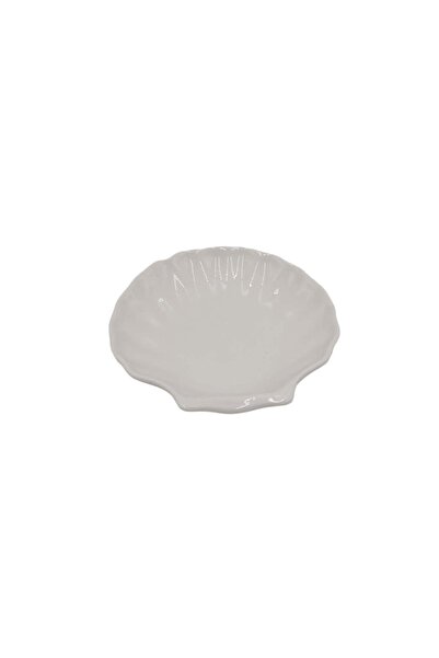 Aj Porcelain White ceramic 5" shell dish