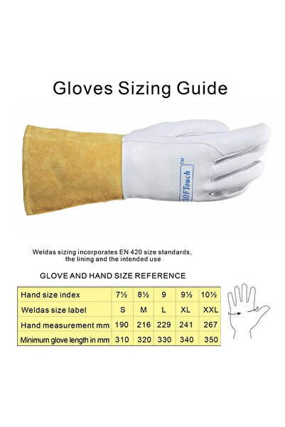 OEM top grain goatskin precision welding gloves,for TIG,Plasma and small diameter MIG welding,10-1009