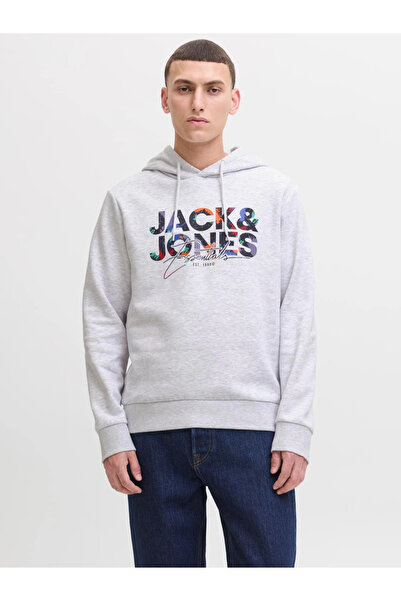 Jack & Jones جاكيت وكنزة من جاك آند جونز JJGEPLAS SWEAT HOOD LN