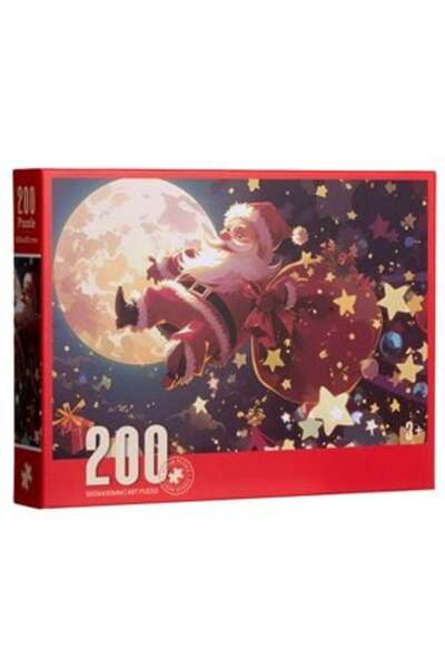 OEM Christmas Puzzle with Santa Claus in the Sky (200 pieces)