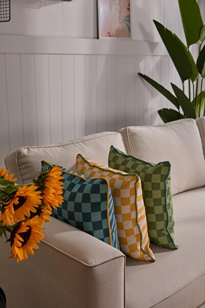Vanilla Home Retro Rhythm 3-Piece Throw Pillow Cover Set