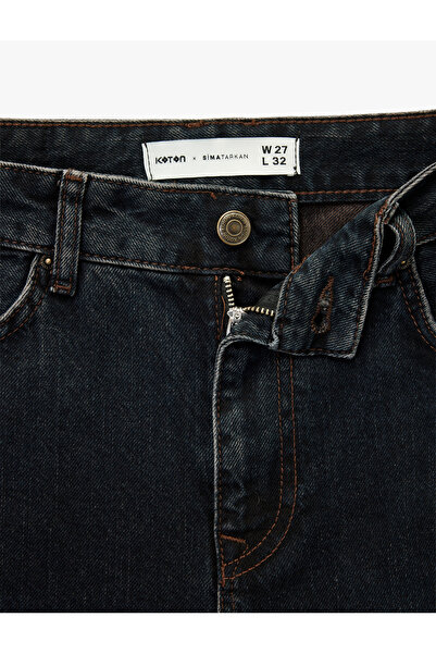 Koton Straight Wide Leg Jean Trousers with Pockets - Wide Leg Jeans