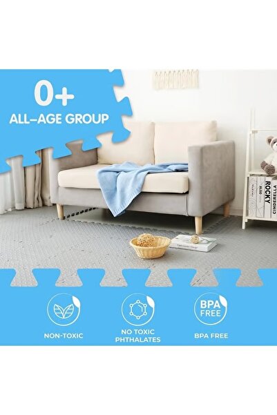 Generic 6Pack 30 x 30cm Baby Foam Floor Mats EVA Foam Play Mats 1.2cm Thickened Interlocking Puzzle Mats