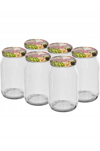 Other Borcan de sticlă pentru conserve cu capac filetat 900ml, 6 buc.