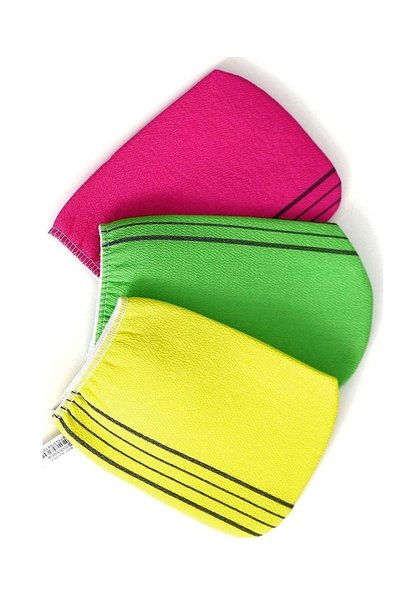 BLOOMING TIME Korean Face Scrub Exfoliating Gloves Mitt - Random Color