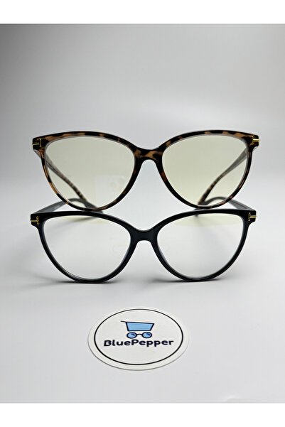 BluePepper Toms Cateye Blue Light Filter Screen Glasses Can Change Optical Co...