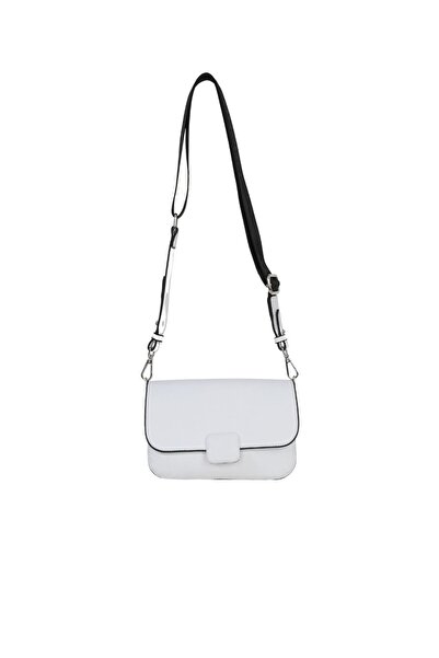 Bueno Shoes حقيبة كروس نسائية من الجلد الأبيض 01wbe2617