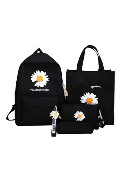Beauenty 4-Piece Schoolbag Set Black