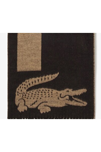 Lacoste Wool Brown Scarf