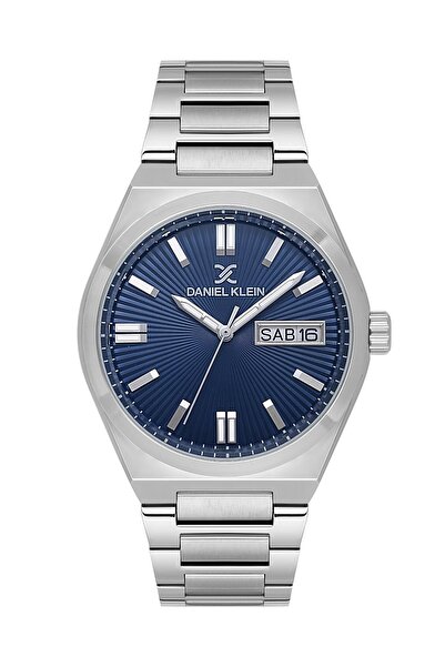 Daniel Klein Blue Dial Metal Band Men's Wristwatch