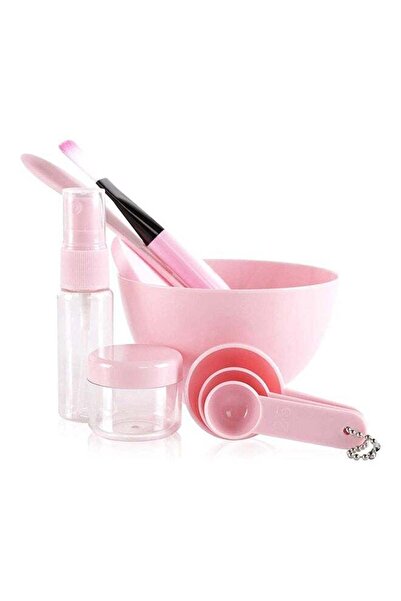Teenitor Face Mask Mixing Bowl Set with 3.94'' Diameter - 9-Piece Pink