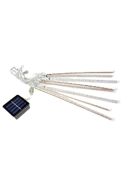 Tartek Christmas Icicle Lights (8 icicles), 2.8 m, Multicolor, Solar Powered with Remote