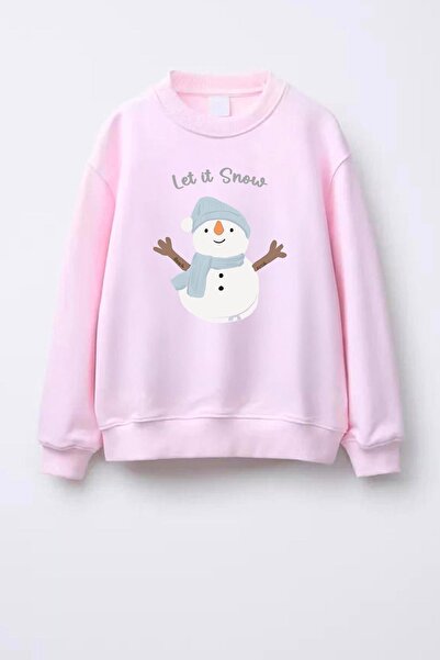 Monila سويت شيرت قطني من القماش المطبوع بـ 3 خيوط للفتيات