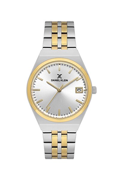 Daniel Klein Silver Gold Metal Cord Stylish Women's Wristwatch