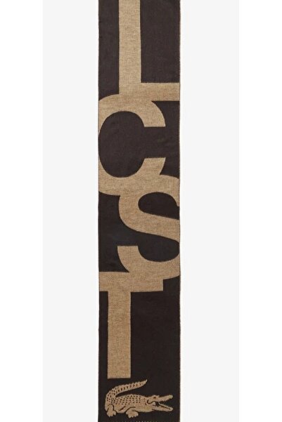 Lacoste Wool Brown Scarf