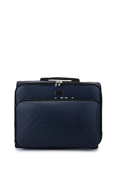 Tamer Tanca Unisex Suni Deri Lacivert Valiz