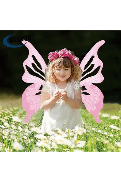 Toybox Electric Fairy Wings for Girls, Light Up Moving Butterfly Wings with LED Lights and Music,Toy for Ki