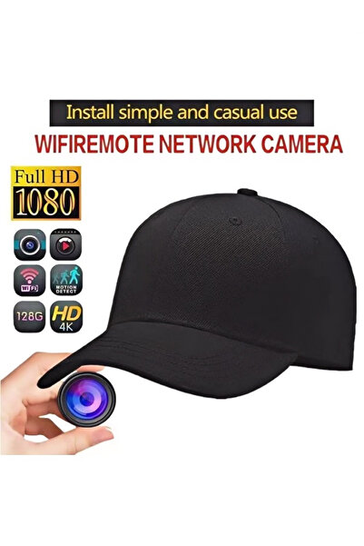 Electronic SPY 1080P HD Mini Compact WiFi wireless hat camera, night vision, security surveillance