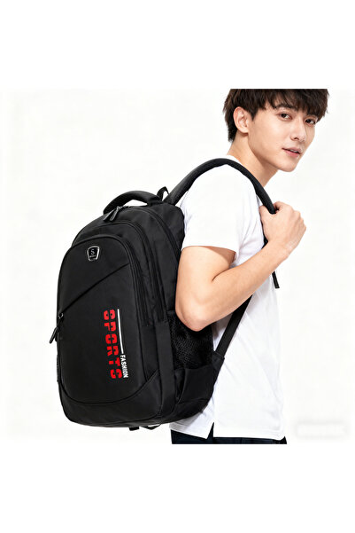 Generic Large-capacity travel backpack, men's and women's style, casual laptop bag