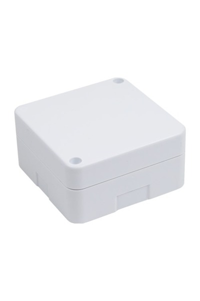 OEM Square junction box 100x100x50 mm for mounting surveillance cameras, white