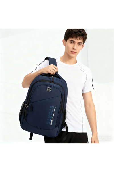 Generic Large-capacity travel backpack, men's and women's style, casual laptop bag