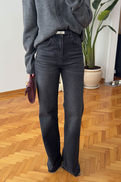 MAGARDE Dirty Stitched Jeans Design Jean- Smoked