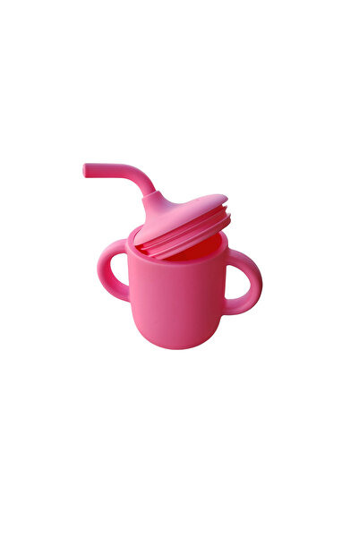 NO BRAND Silicone cup with flexible straw for babies - BPA free