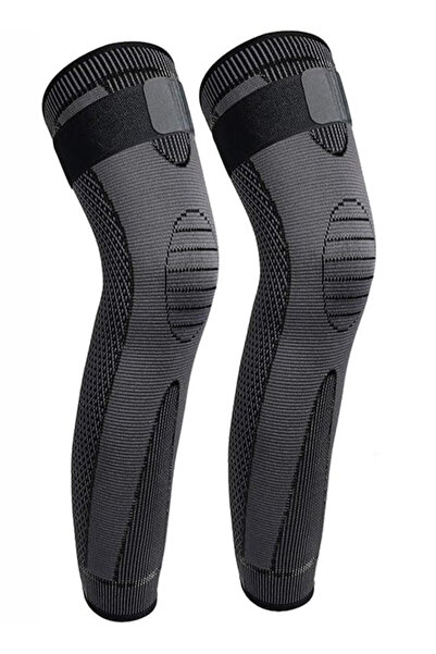 JOGAMS قطعتان من أكمام الضغط الطويلة للساق ذاتية التسخين لدعم الركبة للجري وتمارين رفع الأثقال مقاس XXL