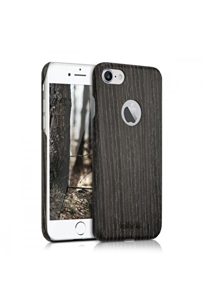 kalibri Case compatible with Apple iPhone 8 / iPhone 7 / iPhone SE 2, Wood, Gray, 39343.73