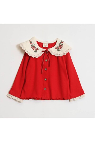 OZZY KİDS Girl's Collared New Year's Outfit