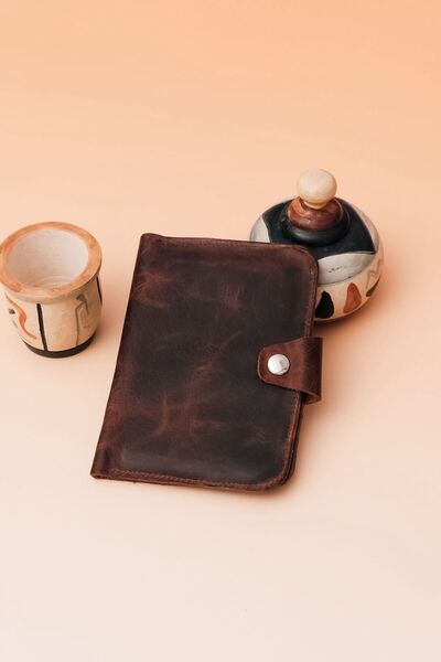 NUBLADO 100% PIELE AUTENTICA DESIGN MINIMALIST FĂCUT LA MÂNĂ PORTOFEL UNISEX ...