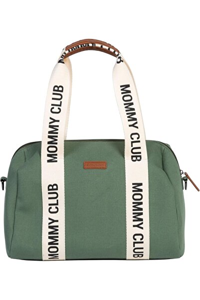 CHILDHOME حقيبة تغيير الحفاضات القماشية المميزة من Mommy Club، باللون الأخضر