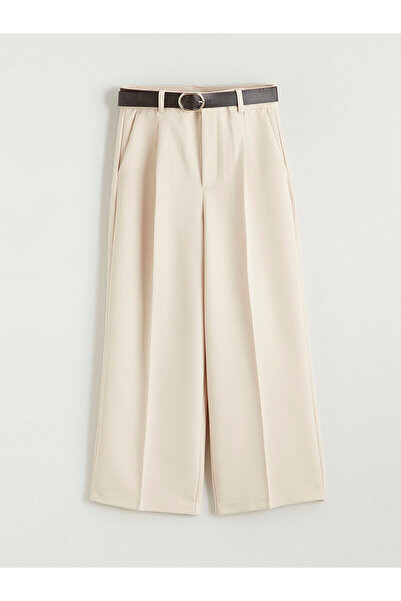 LC Waikiki Pantaloni de damă Seray New Season cu talie cu centură și picioare...