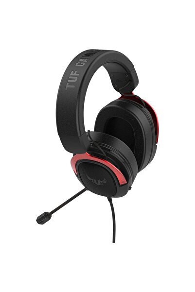 ASUS TUF H3 Gaming Headset, 7.1 Surround, Multiplatform, Black/Red