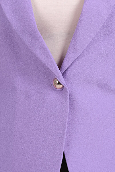 armonika Women's Lilac Single Button Jacket Arm-20K001020
