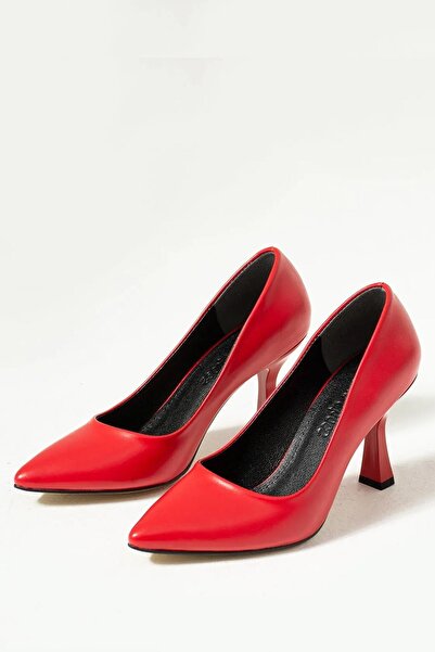asmi shoes Women's Samba Red Stiletto 7 cm Heeled Shoes