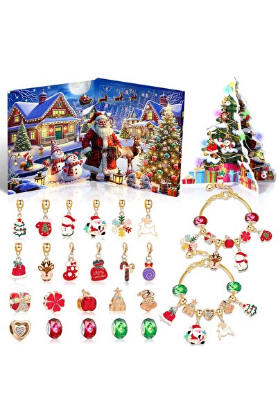 OEM Set 24 papusi Christmas Stitch, PVC, ABS, multicolor