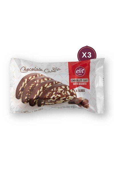 Elit Çikolata Çikolatalı Mozaik Pasta 120g 3'lü Set
