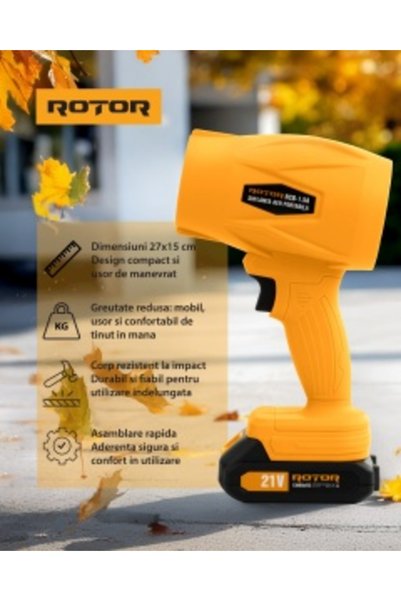 Rotor Suflantă de aer fără fir RCB-1.5 A, 45 m/s, 21 V 1.3 Ah